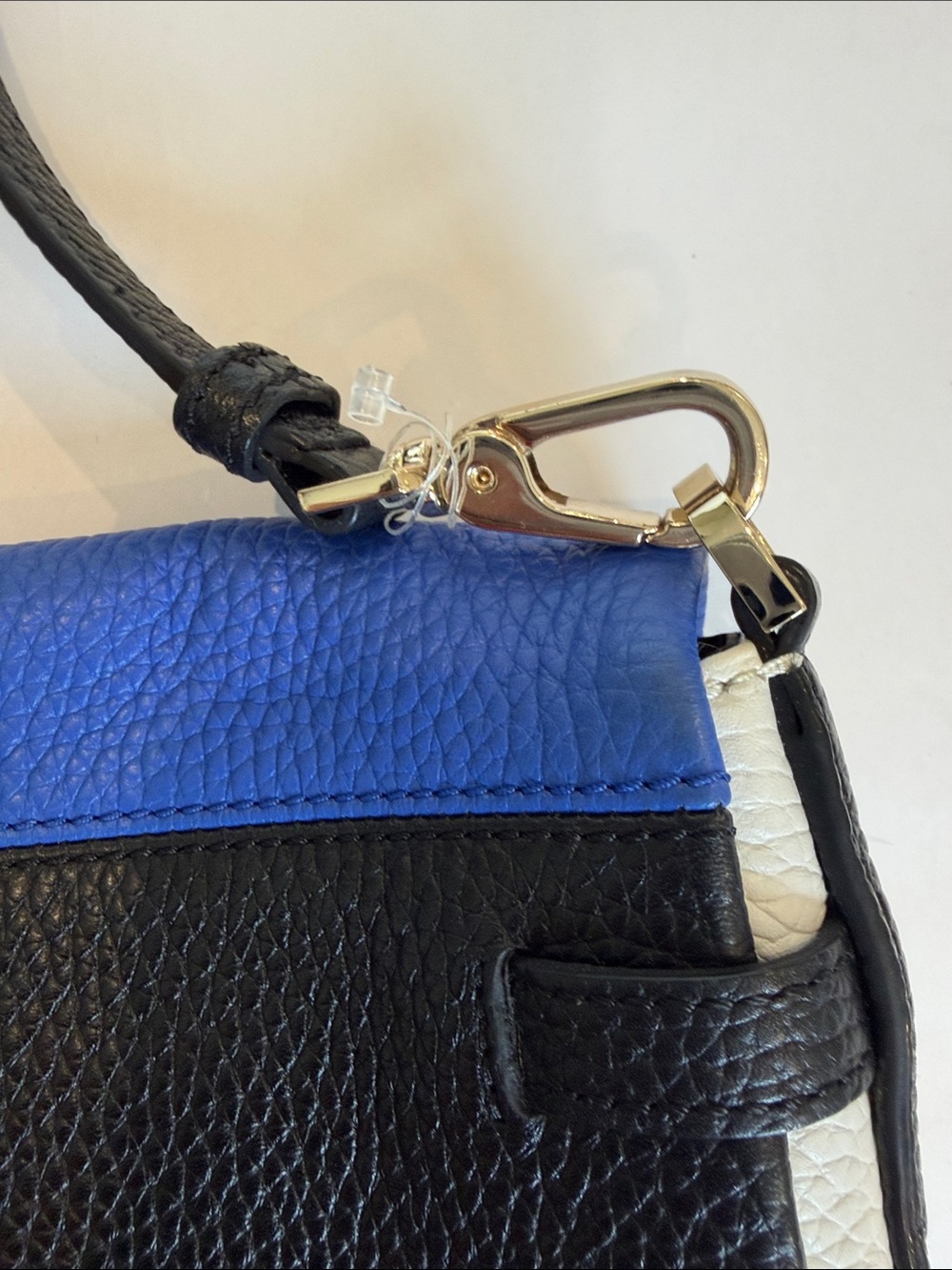 kate spade Blue and Black Leather Colorblock Crossbody Bag - Picture 6 of 8